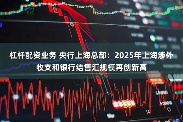 杠杆配资业务 央行上海总部：2025年上海涉外收支和银行结售汇规模再创新高